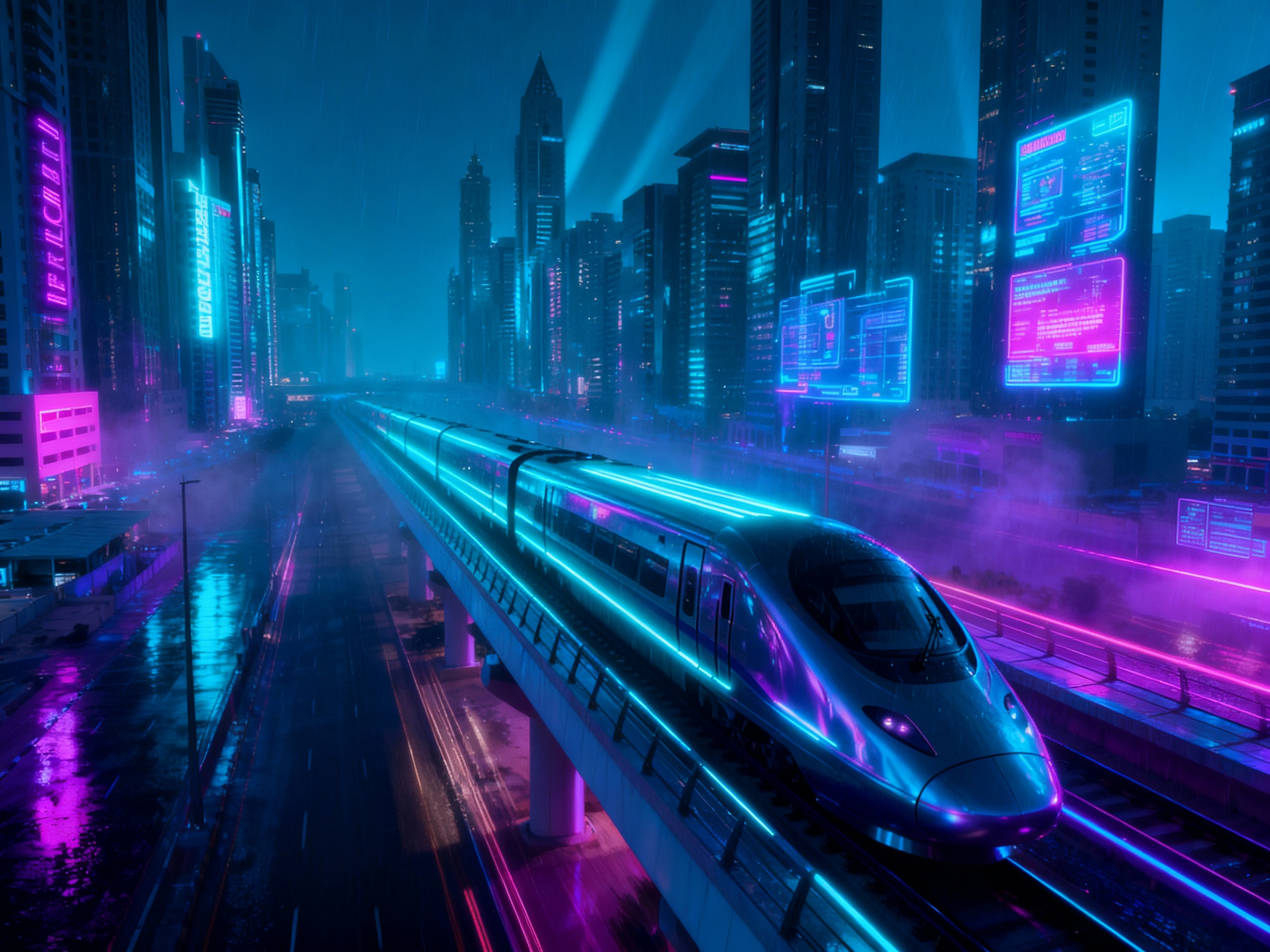 Sci-Fi Cityscape Moment